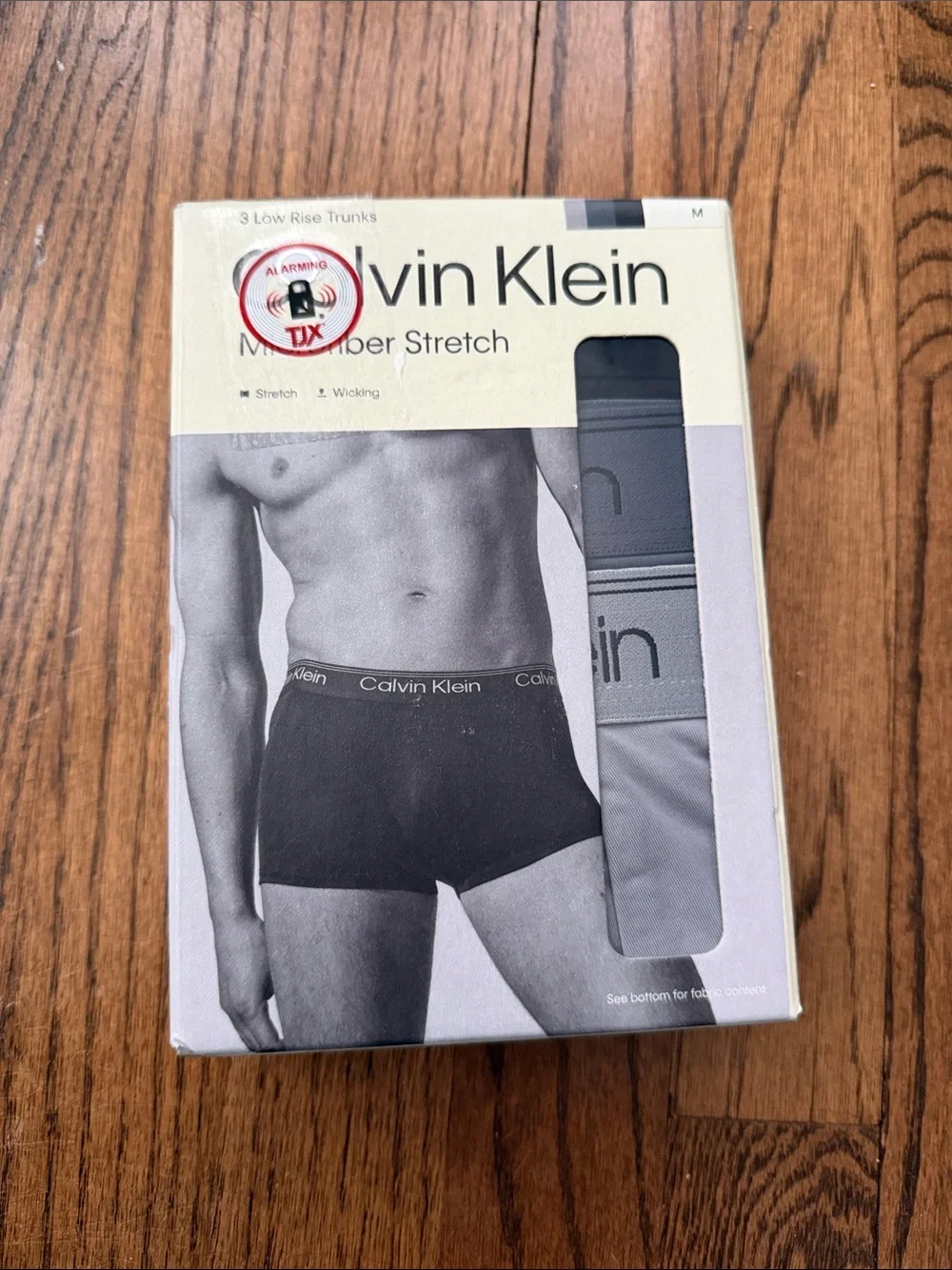 Calvin Klein Men’s Low Rise MicroFiber Stretch Trunks Black & Gray Medium New